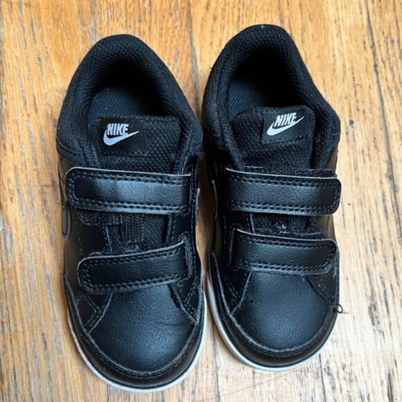 Nike Capri 3 Leather 'Black White' velcro sneakers Sz 8C - Picture 7 of 10